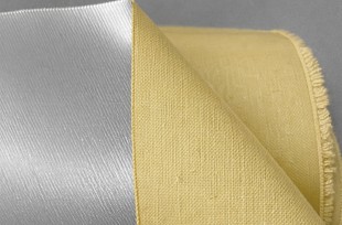 Para-aramid-szál alapú szövetek egyoldali szilikon bevonattal